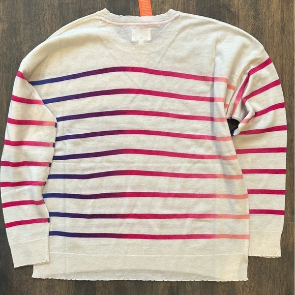 Sundry Wool and Cashmere Blend ombre Stripes Sweater - Picture 4 of 4